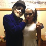 Baron Samedi & Maman Brigitte (John Agard & Leann O'Kasi, backstage at LLL event, Nov 2014)