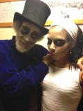 Baron Samedi & Maman Brigitte (John Agard & Leann O'Kasi, backstage at LLL event, Nov 2014)
